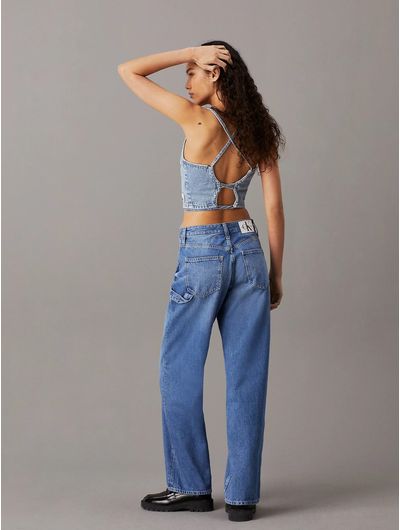 Jeans-Calvin-Klein-90-s-Straight-Carpenter-Mujer-Azul