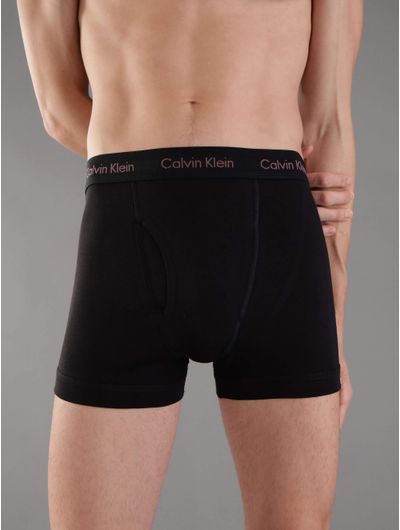 Trunks-Calvin-Klein-Cotton-Stretch-Paquete-de-3-Hombre-Negro