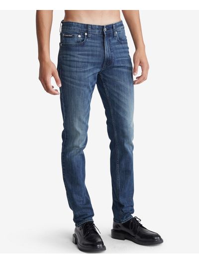 Jeans-Calvin-Klein-Slim-Washed-Hombre-Azul