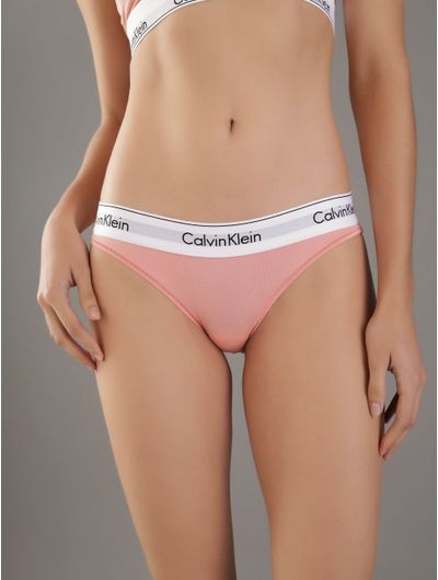 Bikini-Calvin-Klein-Logo-Mujer-Naranja
