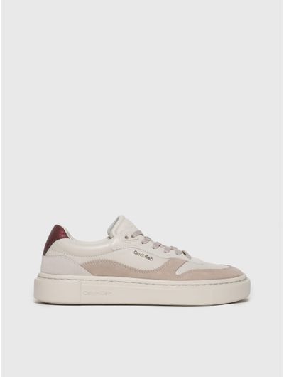Tenis-Calvin-Klein-de-Piel-Mujer-Cafe
