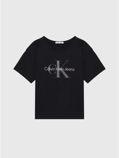 Playera-Calvin-Klein-Glitter-Niña-Negro