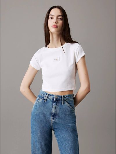 Playera-Calvin-Klein-Slim-de-Canale-Monologo-Mujer-Blanco