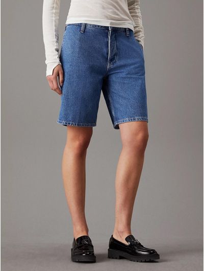 Shorts-Calvin-Klein-90-s-Straight-Denim-Mujer-Azul