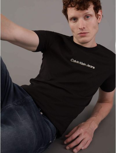 Playera-Calvin-Klein-Logo-Estampado-Hombre-Negro