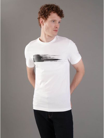 Playera-Calvin-Klein-Franja-con-Logo-Hombre-Blanco