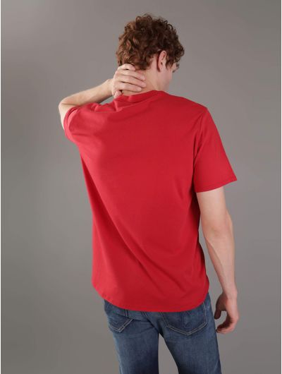 Playera-Calvin-Klein-Franja-Logo-Hombre-Rojo