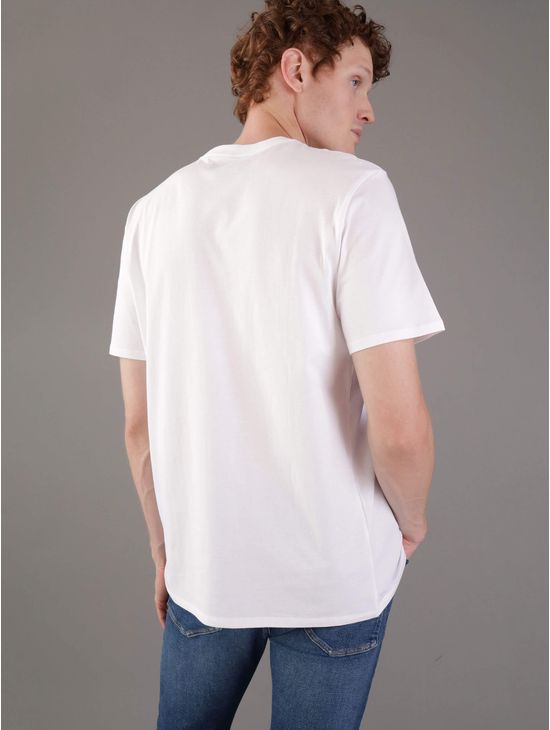 Playera-Calvin-Klein-Logo-Metalizado-Hombre-Blanco
