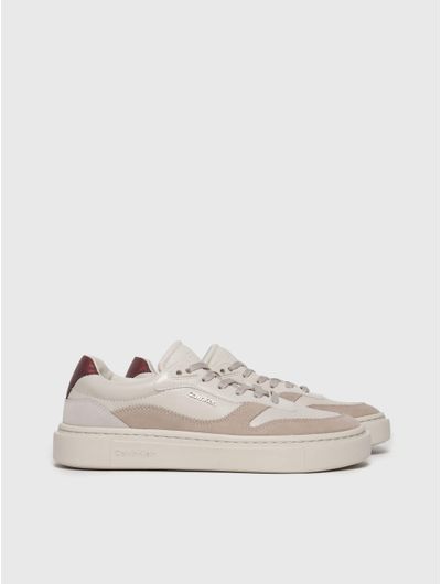 Tenis-Calvin-Klein-de-Piel-Mujer-Cafe