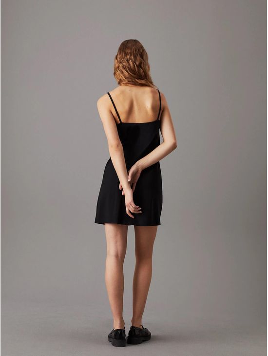 Vestido-Calvin-Klein-Mini-de-Tirantes-Mujer-Negro