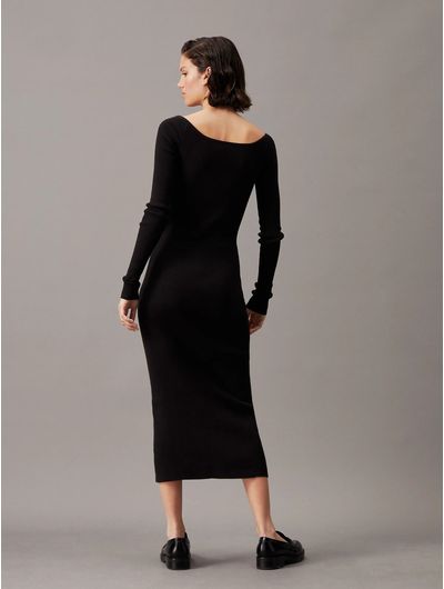 Vestido-Calvin-Klein-Canale-Mujer-Negro