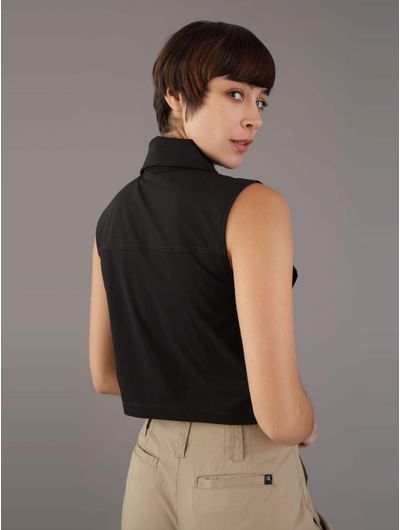 Chaleco-Calvin-Klein-Bolsillos-Mujer-Negro