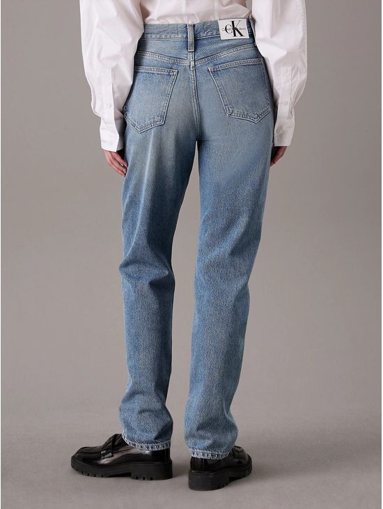 Jeans-Calvin-Klein-Authentic-Slim-Straight-Mujer-Azul