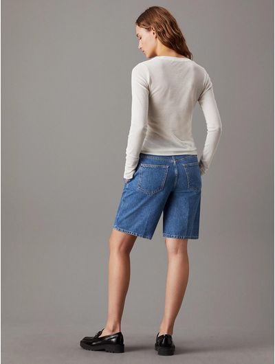 Shorts-Calvin-Klein-90-s-Straight-Denim-Mujer-Azul