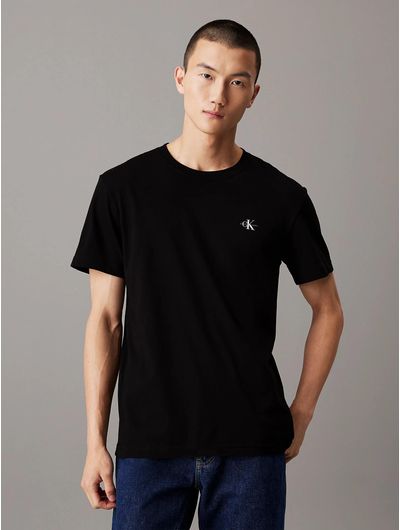 Playeras-Calvin-Klein-con-Monograma-Paquete-de-2-Hombre-Negro