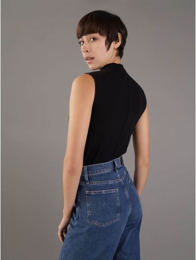 Chaleco-Calvin-Klein-Franja-Mujer-Negro