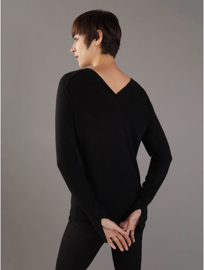 Sueter-Calvin-Klein-de-Lana-Mujer-Negro