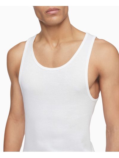 Tank-Top-Calvin-Klein-Paquete-de-3-Piezas-Hombre-Blanco