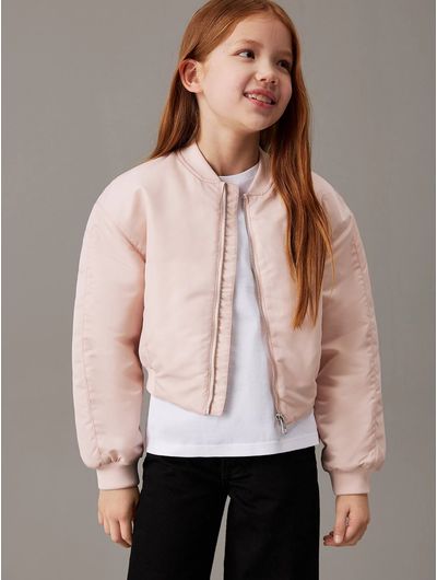 Chamarra-Calvin-Klein-Bomber-Niña-Rosa