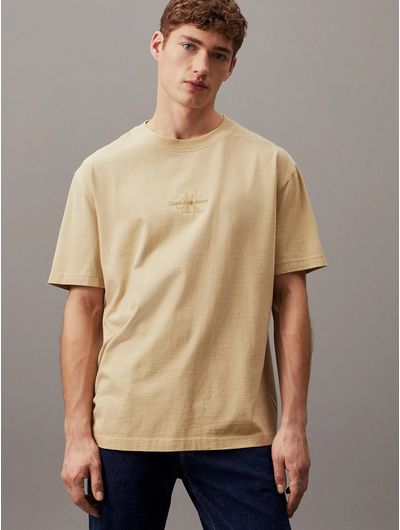 Playera-Calvin-Klein-Relaxed-Monologo-Bordado-Hombre-Beige