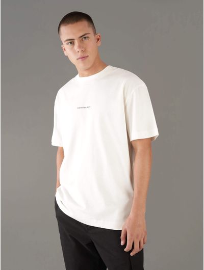 Playera-Calvin-Klein-con-Logo-en-Pecho-Hombre-Beige