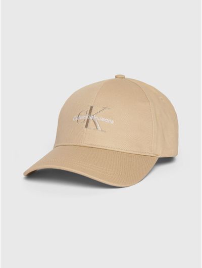 Gorra-Calvin-Klein-con-Logo-Bordado-Beige