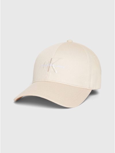 Gorra-Calvin-Klein-con-Logo-Bordado-Beige