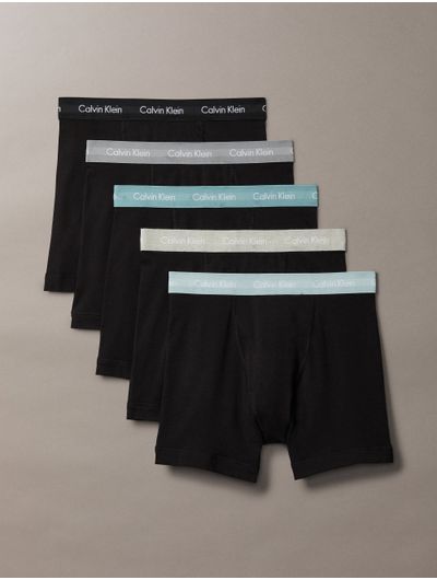 Boxers-Calvin-Klein-Cotton-Stretch-Paquete-de-5-Hombre-Negro