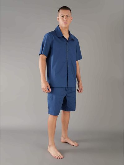 Pijama-Calvin-Klein-de-Playera-y-Short-Hombre-Azul