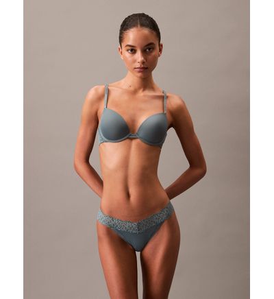 Brasier Calvin Klein Flirty Push Up Mujer Gris Talla 36 C