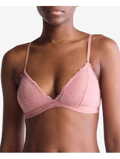 Brasier-Calvin-Klein-Lightly-Lined-Triangle-Lace-Mujer-Rosa