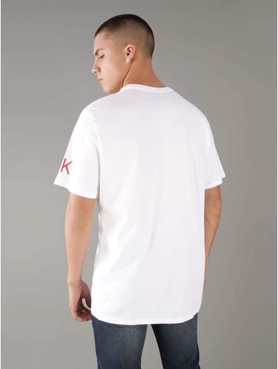 Playera-Calvin-Klein-con-Logo-Estampado-Hombre-Blanco