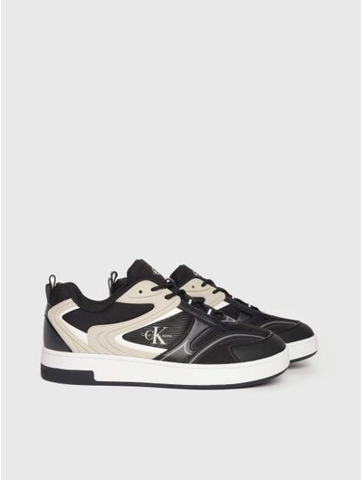 Tenis-Calvin-Klein-con-Franjas-Reflectantes-Hombre-Negro