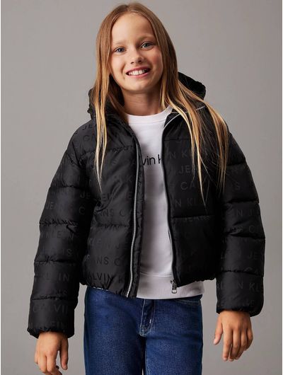 Chamarra-Calvin-Klein-Puffer-Plumas-Niña-Negro