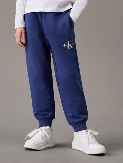 Jogger-Calvin-Klein-Monologo-Niños-Azul