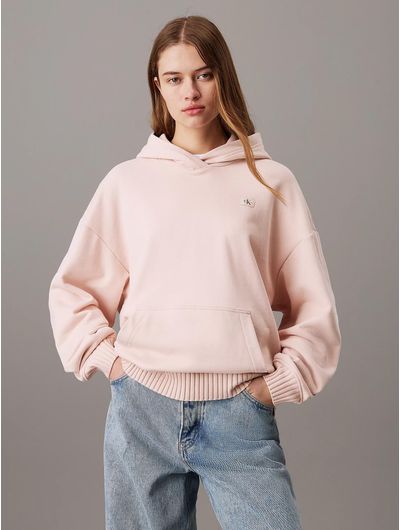 Sudadera-Calvin-Klein-Relaxed-Mujer-Rosa
