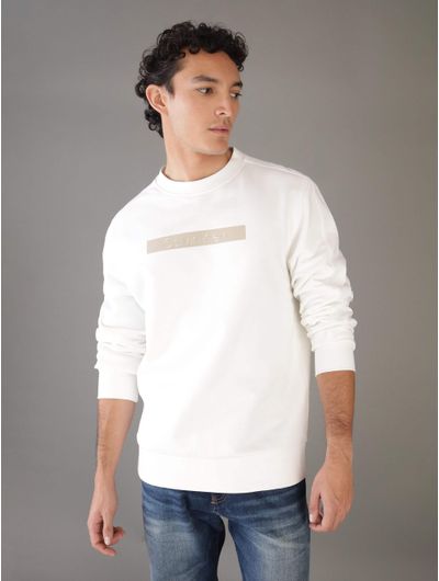 Sudadera-Calvin-Klein-con-Logo-Estampado-Hombre-Beige