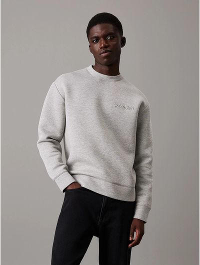 Sudadera-Calvin-Klein-Logo-Spacer-Hombre-Gris
