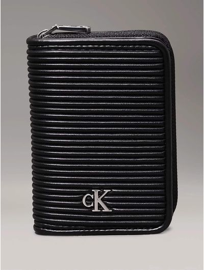 Cartera-Calvin-Klein-con-Monograma-en-Metalico-Mujer-Negro