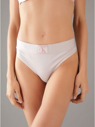 Tanga-Calvin-Klein-Established-Mujer-Beige