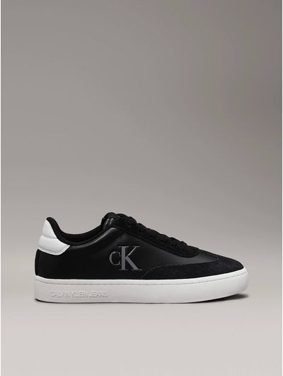 Tenis-Calvin-Klein-Monograma-Mujer-Negro