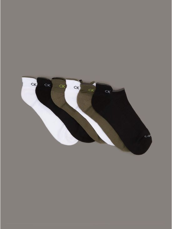 Calcetines-Calvin-Klein-Microfiber-Stretch-Paquete-de-6-Hombre-Multicolor