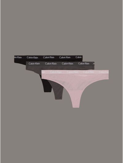 Tangas-Calvin-Klein-con-Logo-Traslucido-Paquete-de-3-Mujer-Multicolor