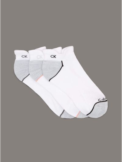 Calcetines-Calvin-Klein-Microfiber-Stretch-Paquete-de-3-Mujer-Blanco