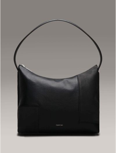 Bolsa-Calvin-Klein-Shoulder-con-Logo-Metalico-Mujer-Negro