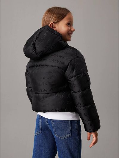 Chamarra-Calvin-Klein-Puffer-Plumas-Niña-Negro