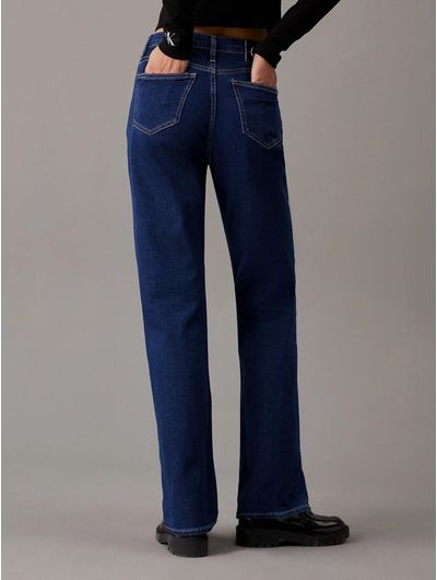 Jeans-Calvin-Klein-High-Rise-Straight-Mujer-Azul