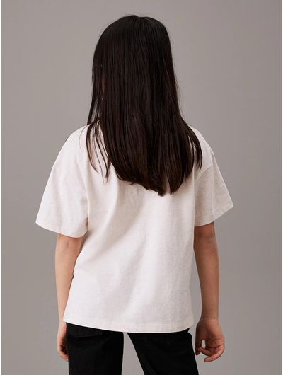 Playera-Calvin-Klein-Logo-Bordado-Niña-Blanco