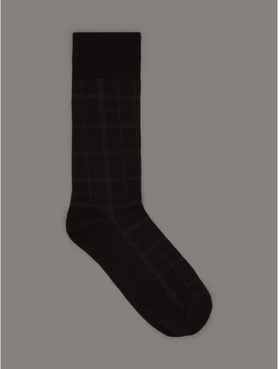 Calcetines-Calvin-Klein-Microfiber-Crew-Paquete-de-4-Hombre-Negro