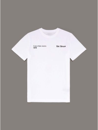 Playera-Calvin-Klein-EST-Since-1978-Niño-Blanco